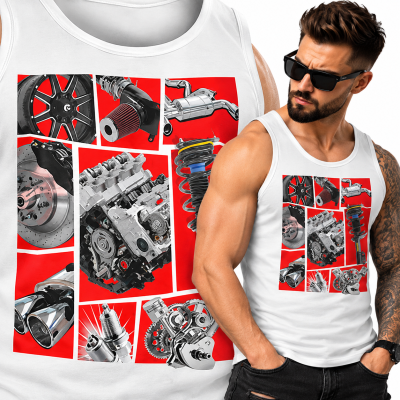 TANK TOP ŚMIESZNY  MOTORYZACYJNE MOTO 6
